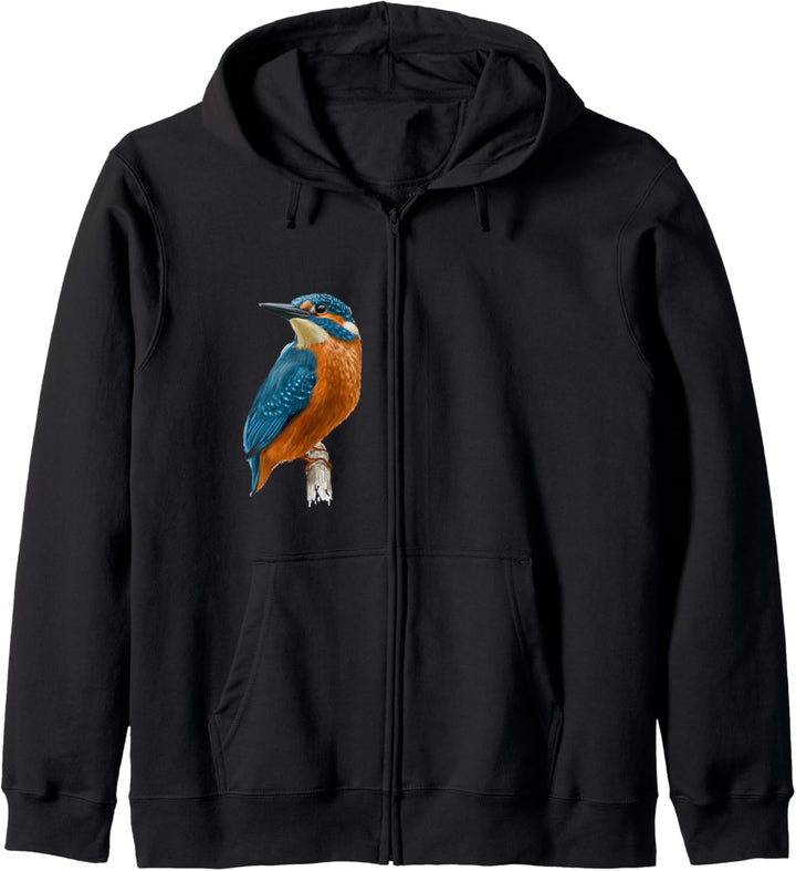 Eisvogel t shirt Vogel Hoodie Kingfisher Wasserfarben Shirt Kapuzenjacke