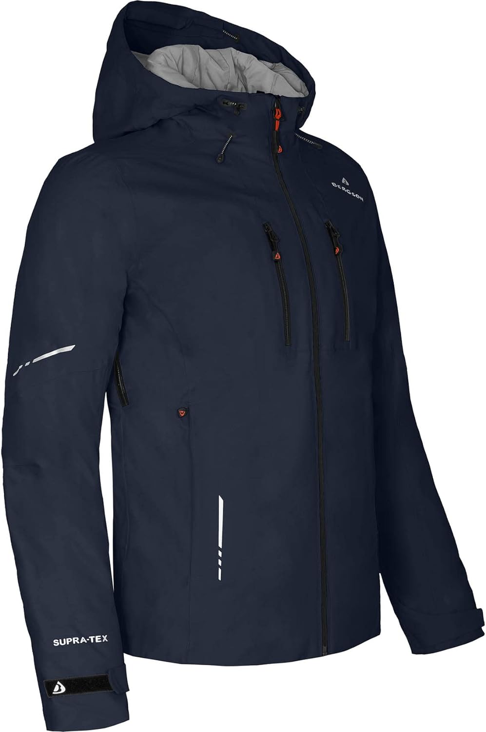 Bergson SKIEN THERMO | Herren Regenjacke, leicht wattiert, recycelt, 20000 mm Wassersäule - recycelt