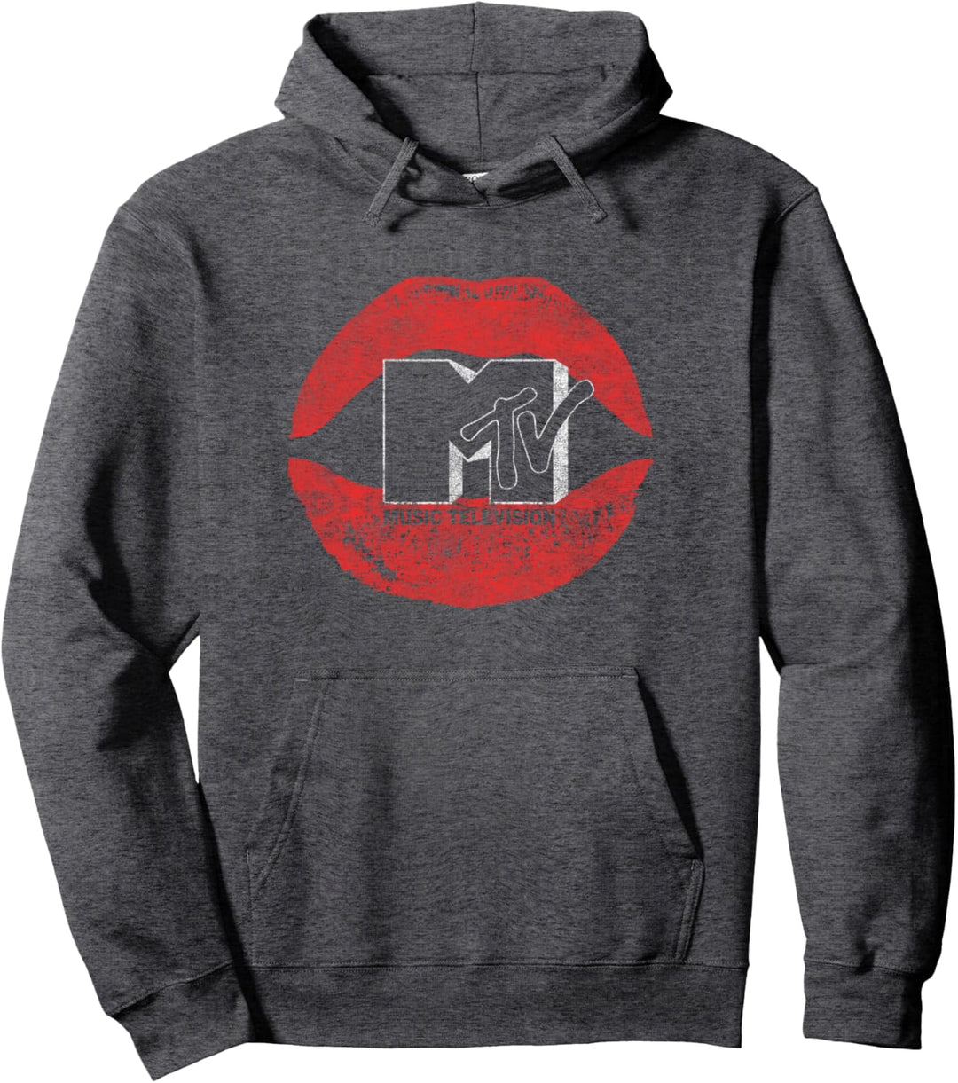 MTV Music Television Red Lips Logo Pullover Hoodie