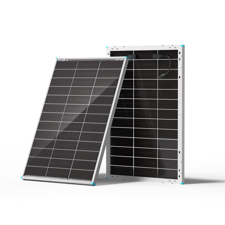 RENOGY 100W N-Typ Bifaziales Monokristalline Solarmodul, 16BB IP68 Solarpanel mit 25% Hocheffiziente