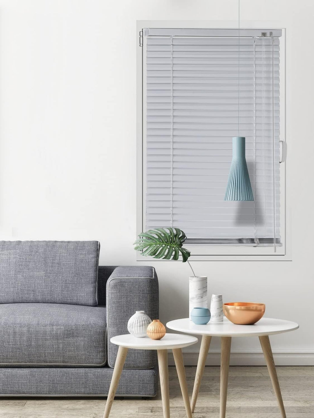 EXKLUSIV HEIMTEXTIL Aluminium Jalousie Lamellen 110 x 175 cm Weiss Weiss 110 x 175 cm, Weiss 110 x 1