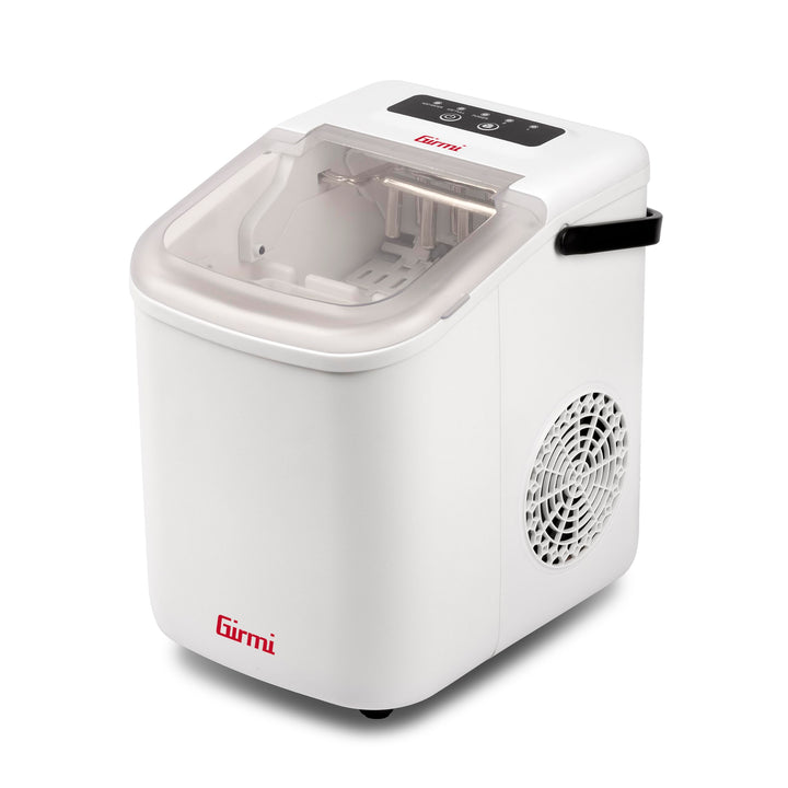 Girmi GH74 Eiswürfelbereiter, 1100 Würfel x 24 h, automatische Abschaltung, inklusive Zubehör, Weiss