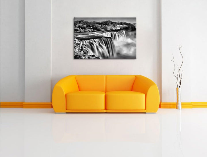 Pixxprint Majestätische Niagara Fälle als Leinwandbild/Grösse: 100x70 / Wandbild/Kunstdruck/fertig b