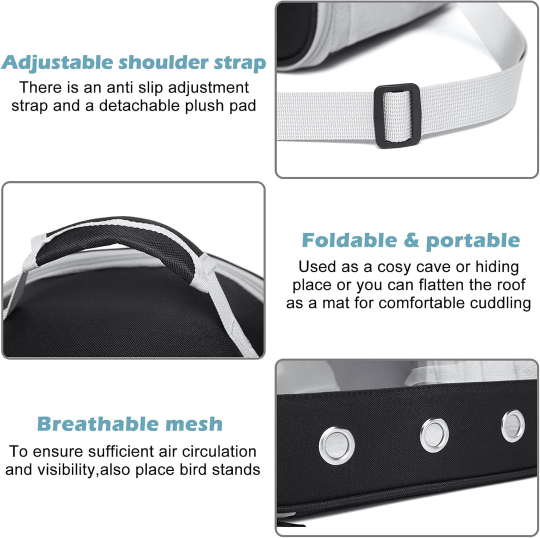 Kleine Haustier-Tragetasche, Kleintier Tragetasche, Transportbox für Katze Mit Seitlicher Öffnung, M