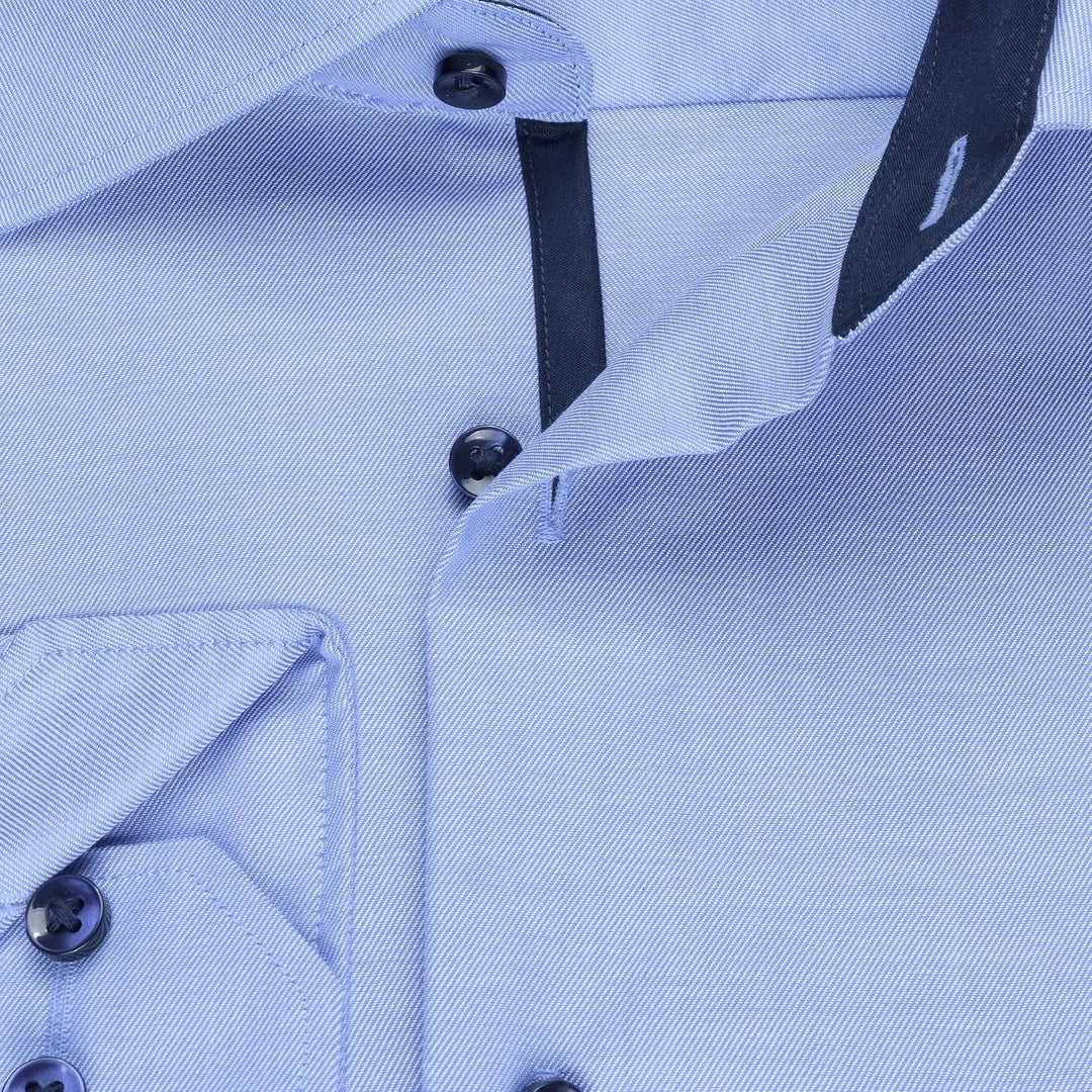 ETERNA Hemd Langarm | Comfort Fit | Bügelfrei, Knitterfrei | 100% Baumwolle 44 ´blau-14´, 44 ´blau-1