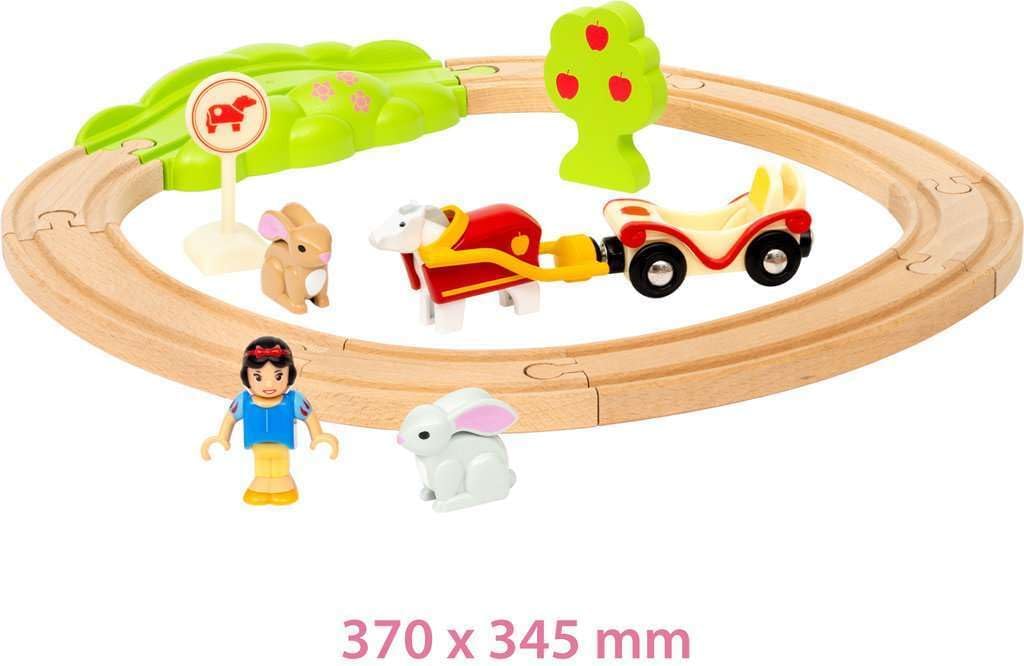 BRIO Disney Princess 32299 Schneewittchen Eisenbahn-Set - Liebevolles Spiel-Set mit Schneewittchen u