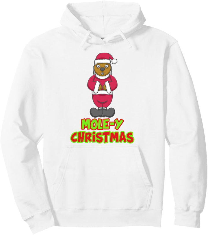 Mole-Y Christmas - Weihnachtsmann Maulwurf Weihnachten Pullover Hoodie