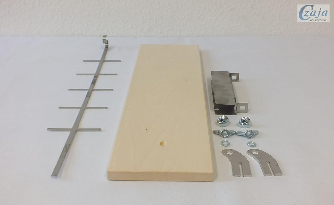 Czaja Flammlachsbretter für Feuerschalen, 1er Set Räucherbrett aus Buchenholz incl. stabilen Edelsta