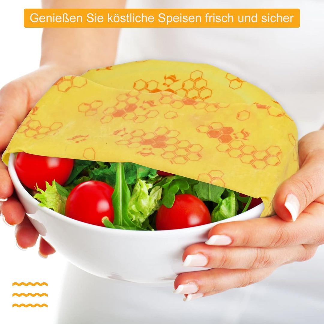 Bienenwachstücher Wachspapier 35 x 100 cm Natürlichem Biologisch abbaubares Wachstuch Wiederverwendb