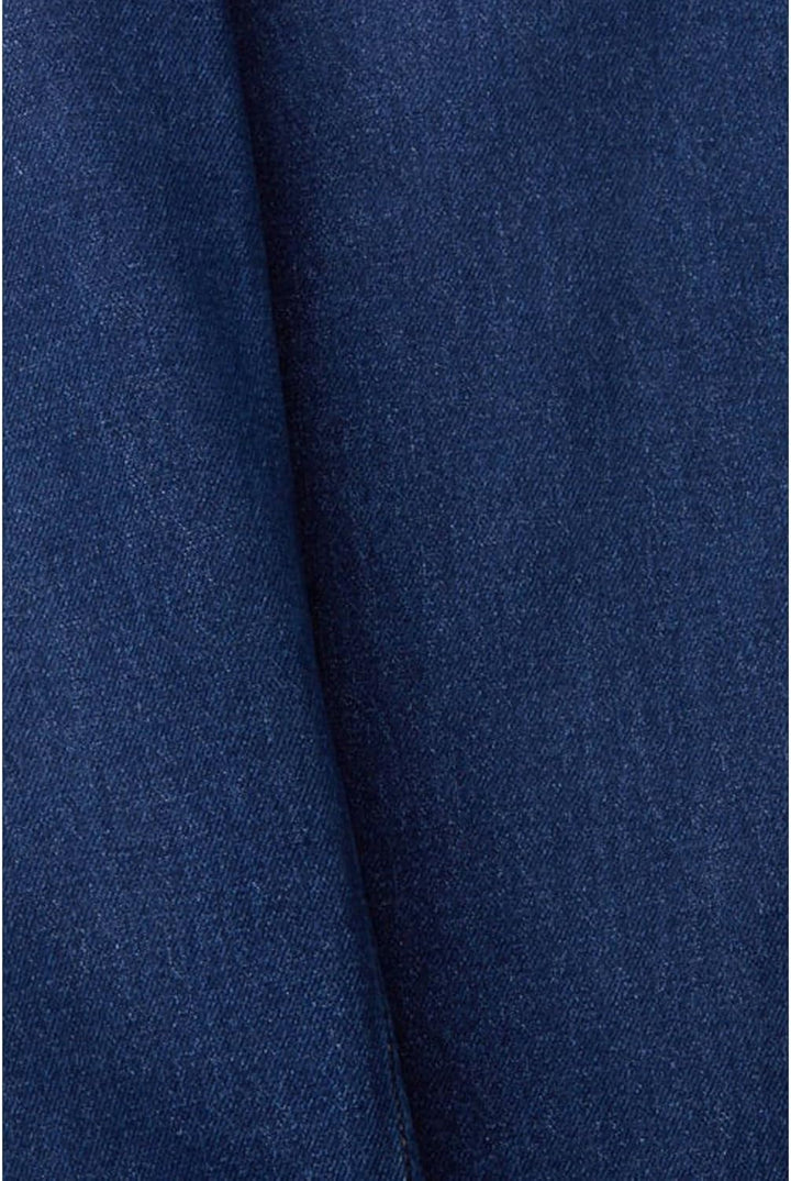 ESPRIT Jeans mit hohem Bund und geradem Beinverlauf 24 Blue Dark Washed, 24 Blue Dark Washed