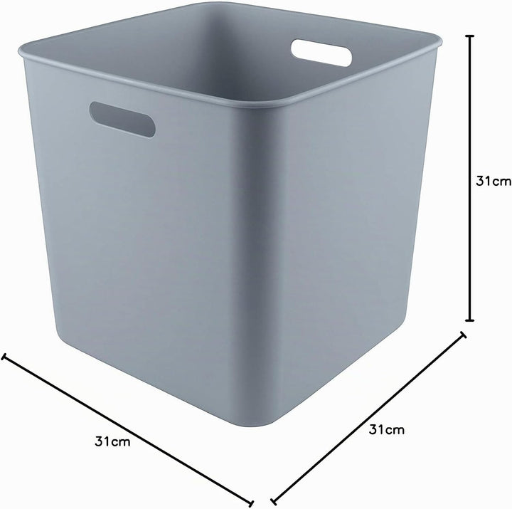 Sunware Sigma Home Aufbewahrungsboxen Klein 25L - 31,8 x31,8 x31,1cm - Kunststoff Aufbewahrungsbox O