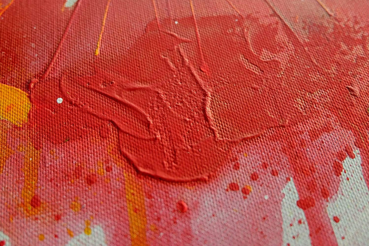 Monica Mirafiori I 100% HANDGEMALT I Gemälde Abstract Flowers 90x60cm | Gemälde Handgemalt | Acrylge