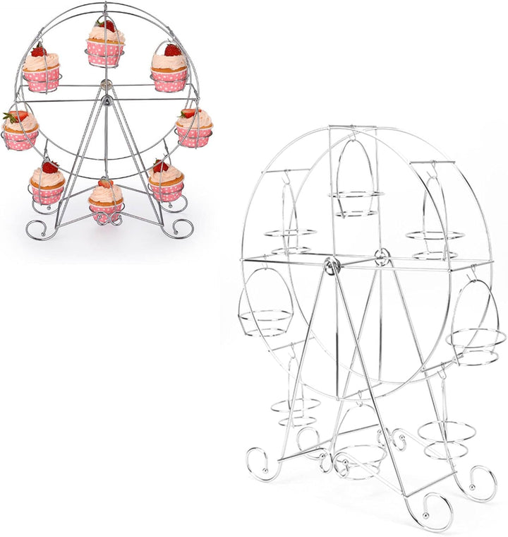 Cupcake-Riesenradständer, Drehbarer Cupcake-Halter Für 8 Cupcakes Für Geburtstagsfeier