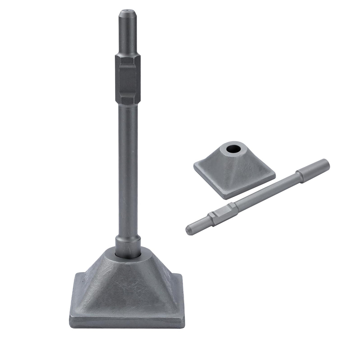 TOPWAY PH65 Presshammer-Bodenstampfer, 9 kg, 1-1/8 Zoll Sechskantstampferschaft und Platte, für Pres