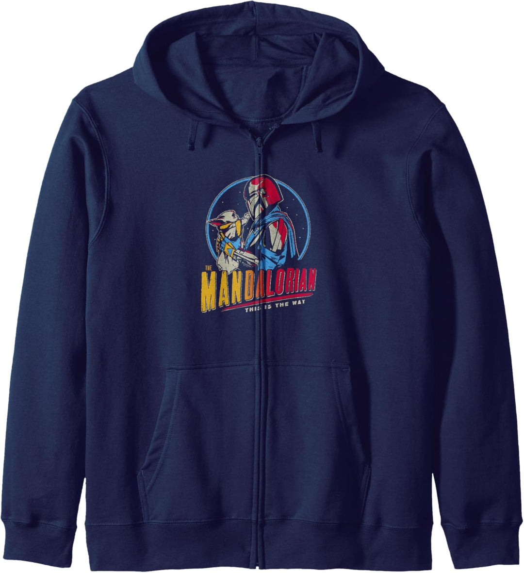 Star Wars: The Mandalorian Mando And Grogu Dark Rainbow Kapuzenjacke