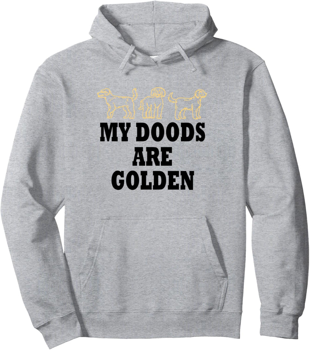 Meine Doodles sind Golden Ironic Goldendoodle Pullover Hoodie