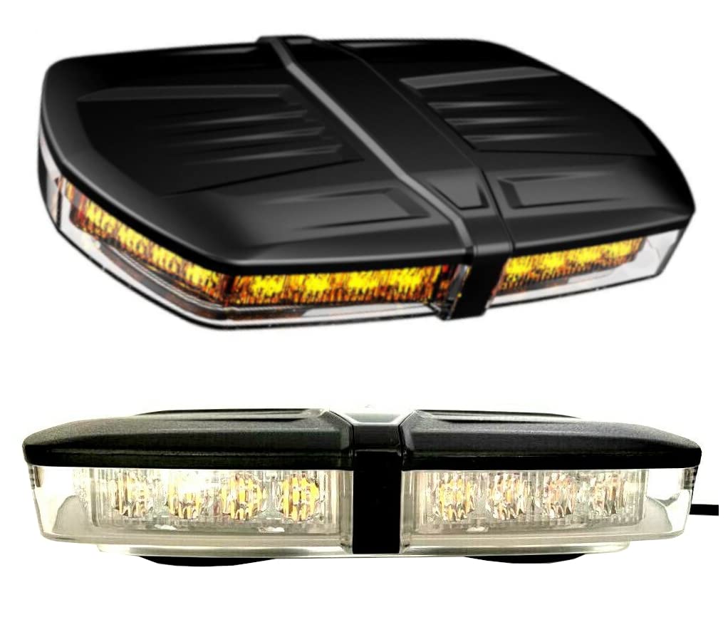 MelTruck® 2x LED Warnbalken Lichtbalken Dachbalken Warnleuchte 236 mm 12/24V E9 Magnet SET