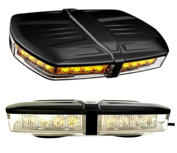 MelTruck® 2x LED Warnbalken Lichtbalken Dachbalken Warnleuchte 236 mm 12/24V E9 Magnet SET