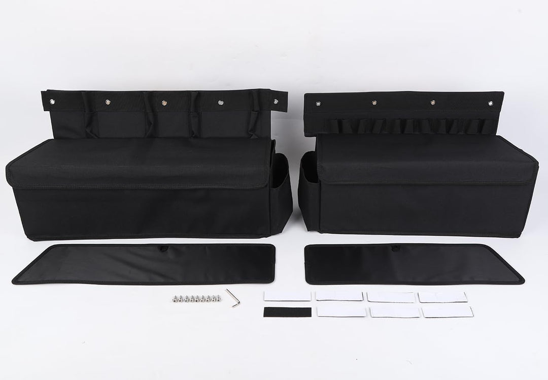 Auto Seiten Kofferraum-Organizer, Heckklappe Ablagebox für Suzuki Jimny JB64 JB74 2019-2024 (Oxford-
