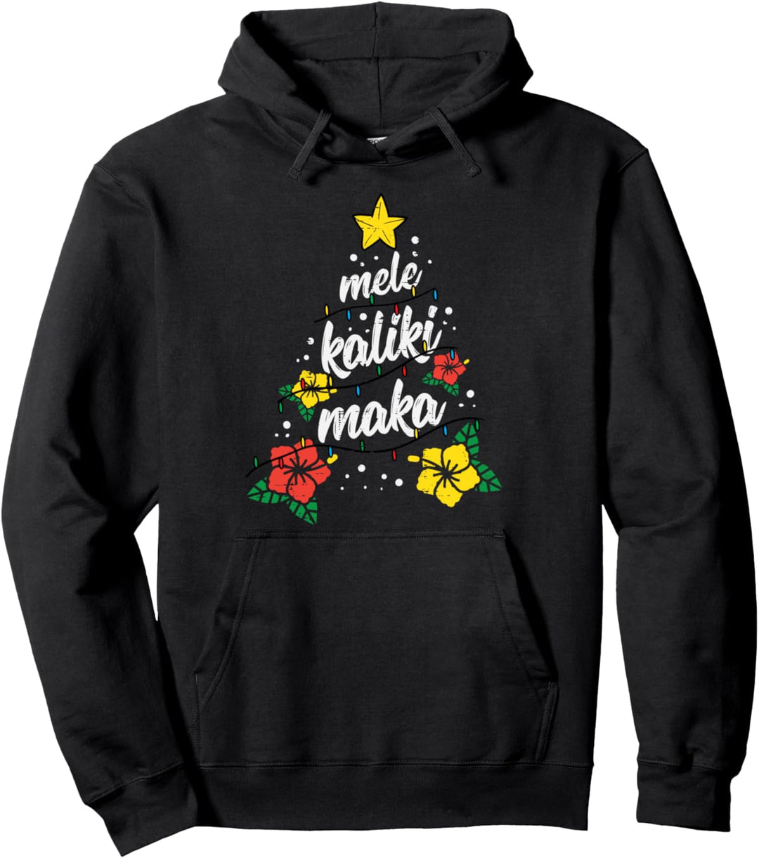 Mele Kalikimaka Pyjama, Merry Christmas, Hawaii, Sommer, Weihnachten Pullover Hoodie