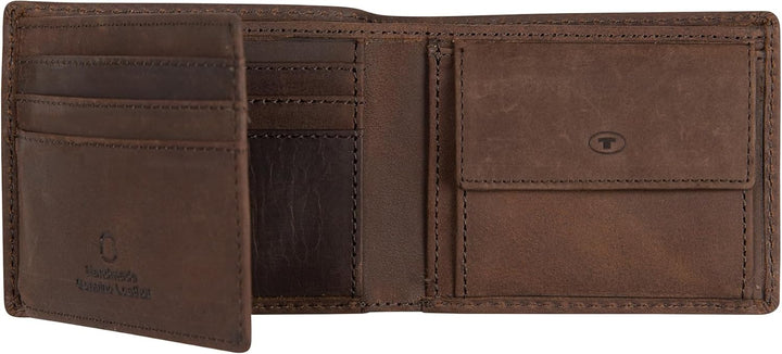 TOM TAILOR Herren Taschen & Geldbörsen Portemonnaie Ron S Braun, S Braun