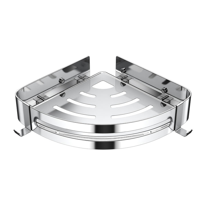 Duschablage Ohne Bohren, Duschregale aus 304 Edelstahl mit 2 Haken, Dusche Silber Duschregale, Dusch