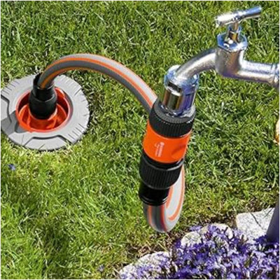 Gardena Start-Set für Garten-Pipeline: Witterungsbeständige Wassersteckdosen, frostsicher mit Wasser