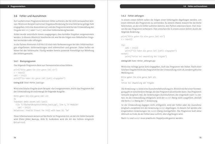 Einstieg in Python: Die Einführung in Python 3. Das ideale Buch für Programmieranfänger. Inkl. Objek
