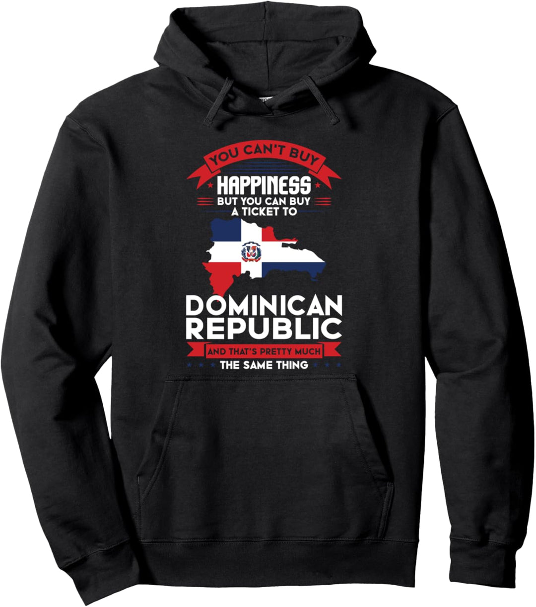 Sie ein Ticket zur Flagge der Dominikanischen Republik Pullover Hoodie