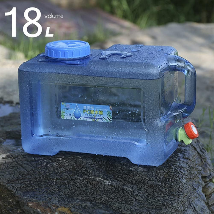 RUYI Wasserkanister mit Hahn und Schraubdeckel, Camping Wasserkanister BPA-frei Trinkwasserkanister,