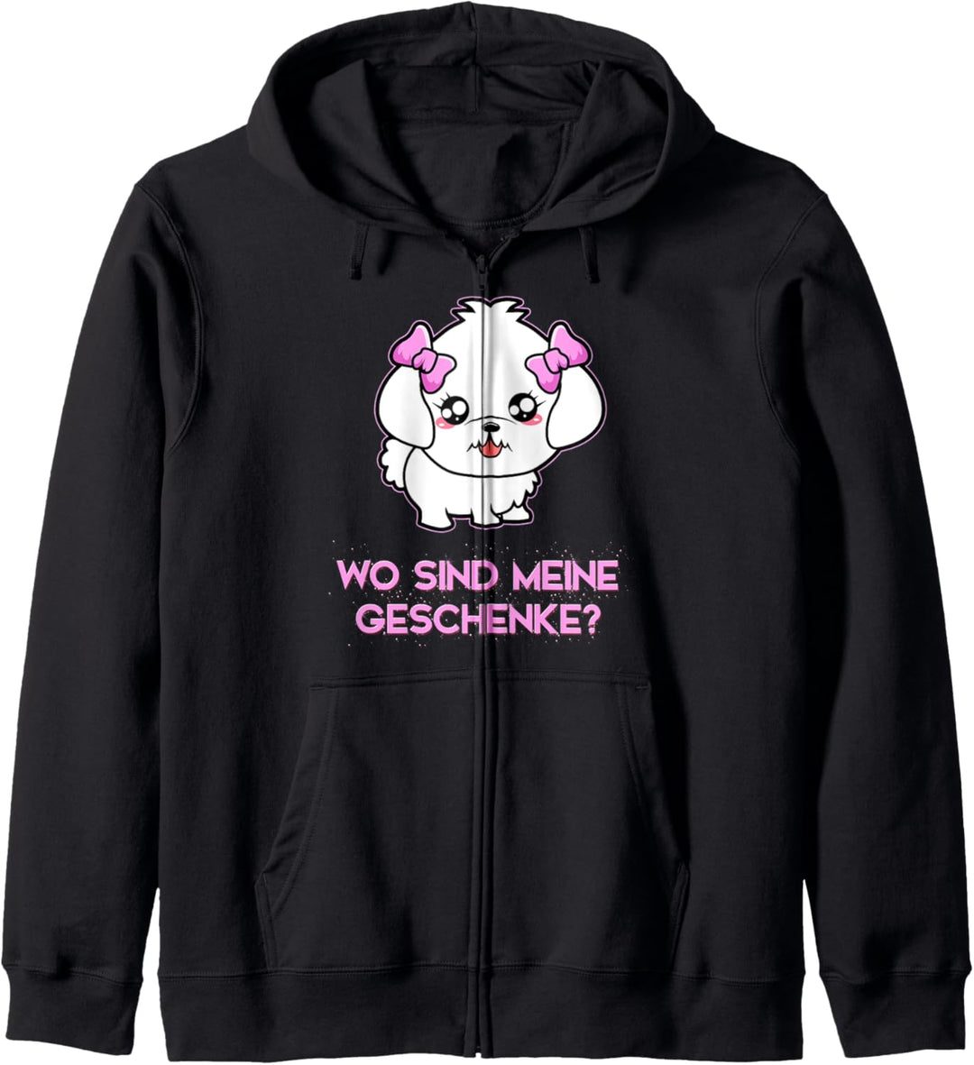 Christmas Hund Lustiges Hunde Xmas süsser Hund Weihnachten Kapuzenjacke