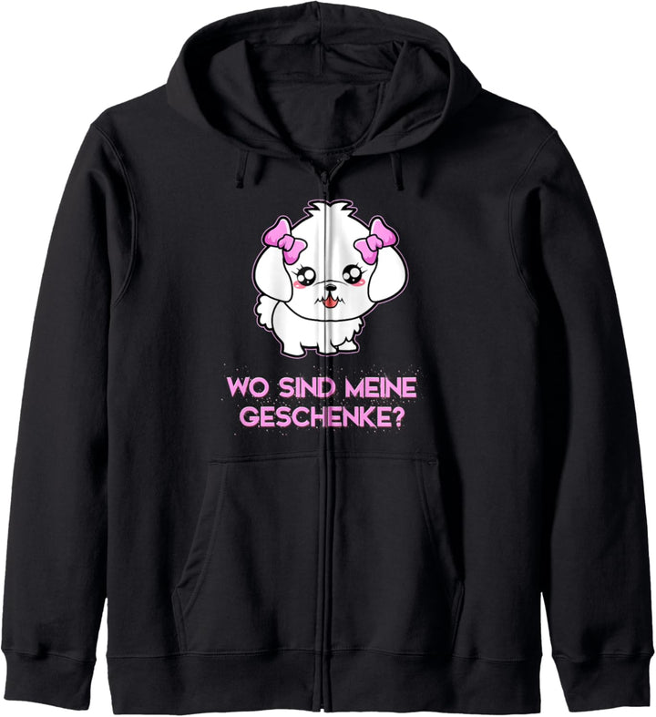 Christmas Hund Lustiges Hunde Xmas süsser Hund Weihnachten Kapuzenjacke