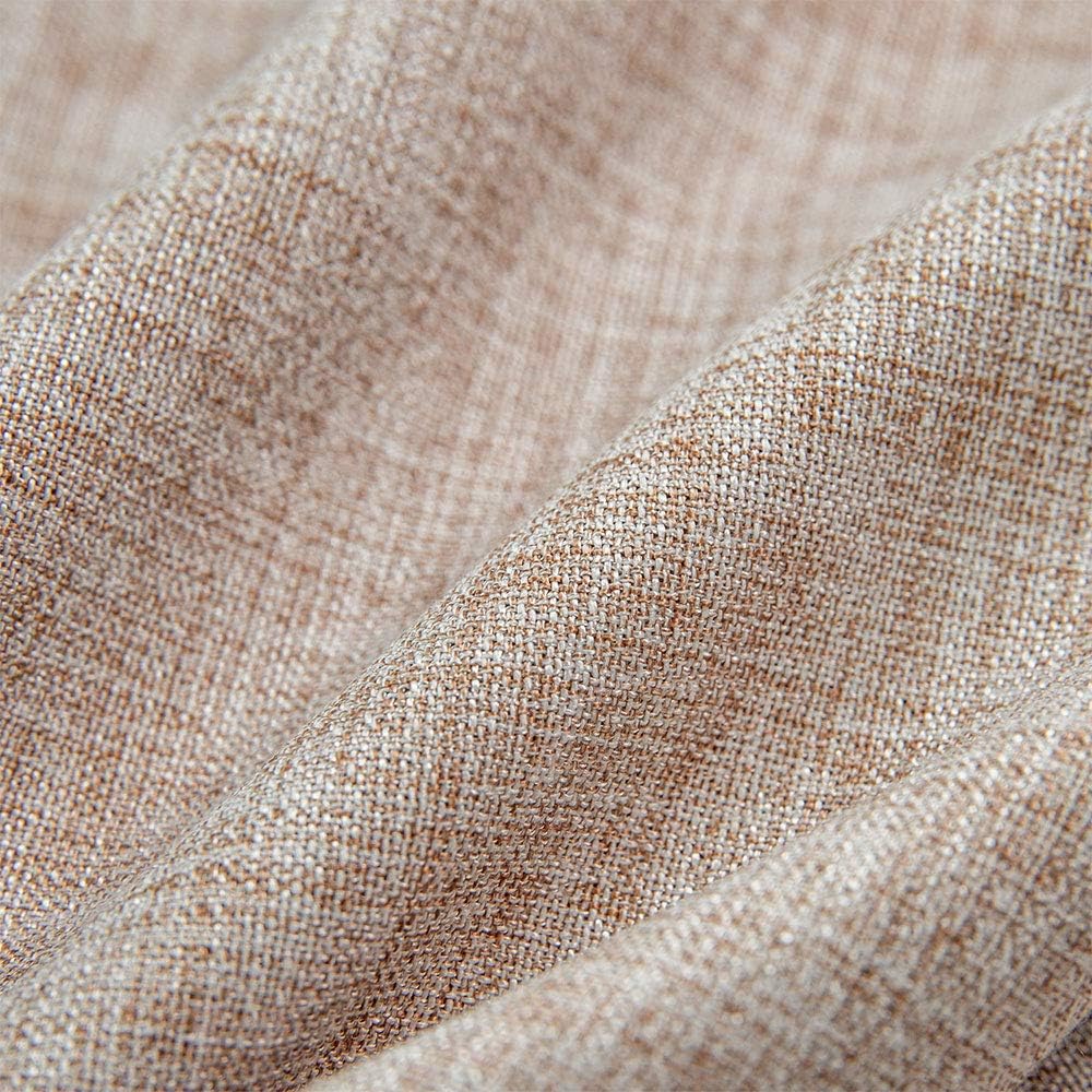 GLORY SEASON Leinen Rustikale Sackleinen Waschbare Tischdecke, Solide Schweres Gewicht 150 x 260 cm