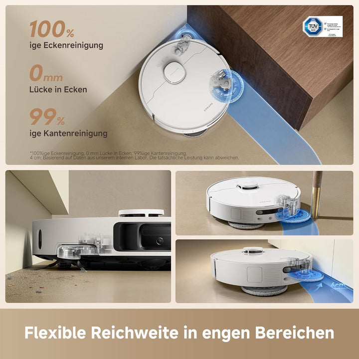 DREAME L10s Ultra Gen 3 Set staubsauger mit wischfunktion mit einer Saugkraft von 25.000 Pa, Seitenb
