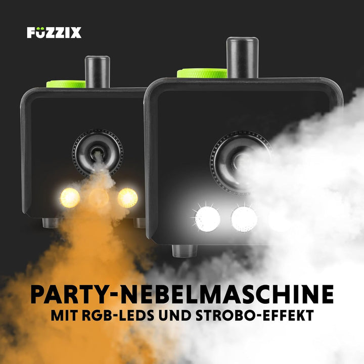 Fuzzix F503L Nebelmaschine mit LED Lichteffekt, 500 Watt mit Fernbedienung, Rauchmaschine, Smoke Mac