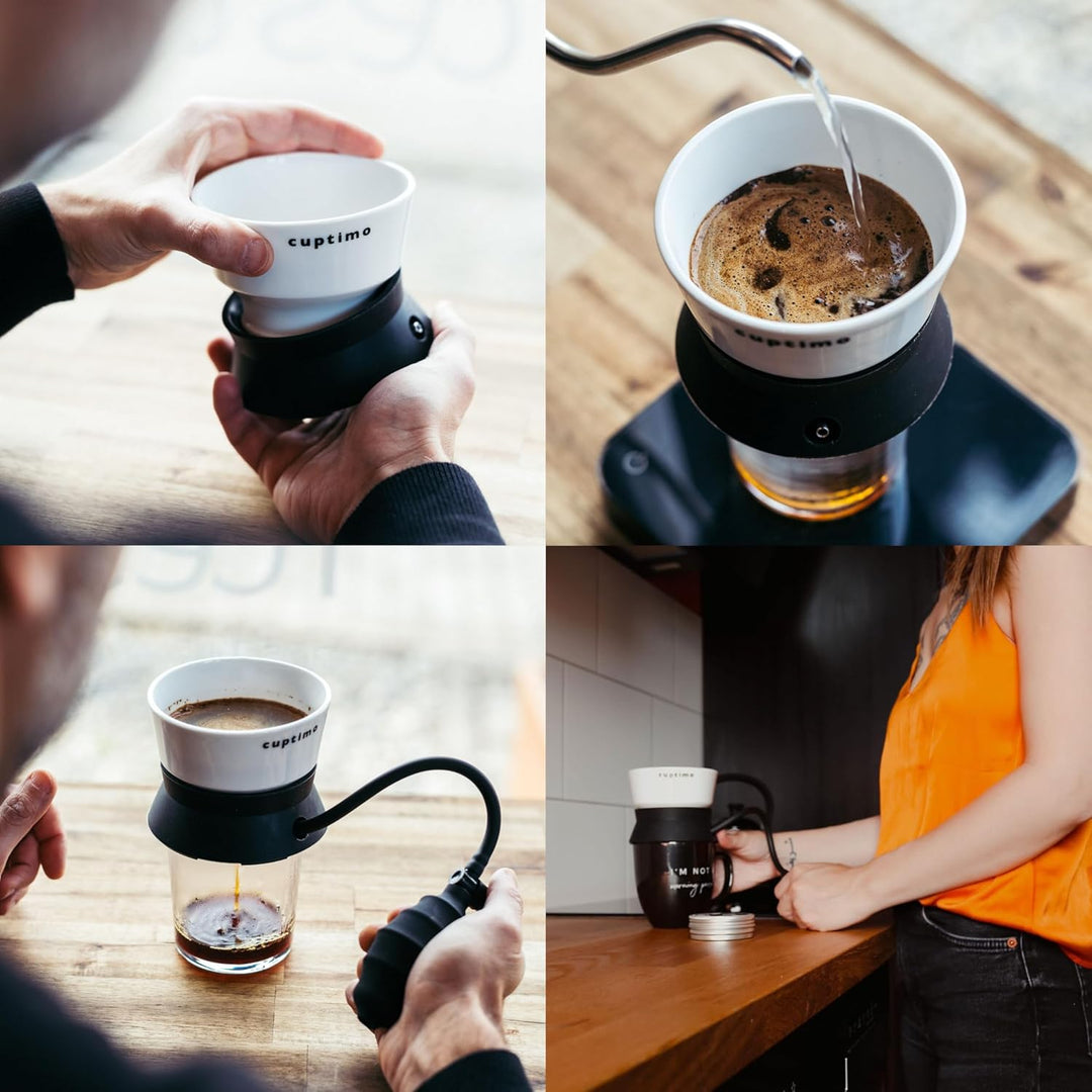 Manueller Vakuum-Kaffeebrüher | Für Filterkaffee & Cold Brew | Reduzierte Bitterkeit, Volles Aroma |