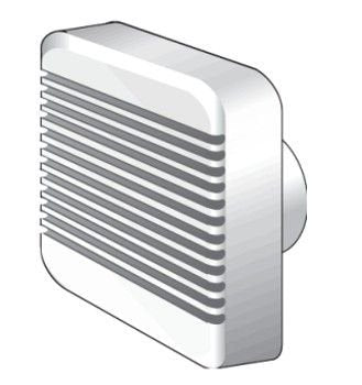 HELIOS HV 100 EZ Ventilator mit Zeitrelais+ In. 60002