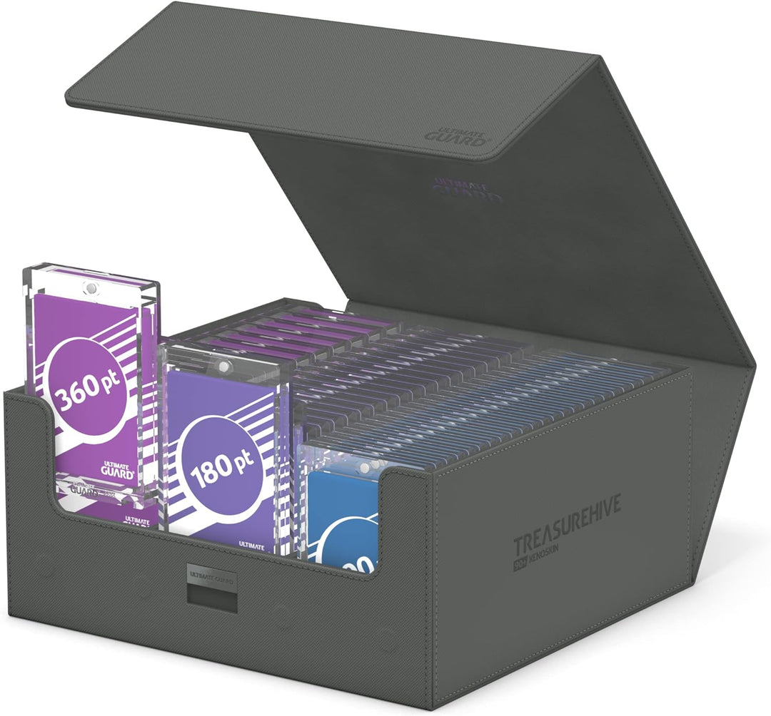Ultimate Guard Unisex-Adult Treasurehive 90+ Xenoskin Kartenbox 252 x 252 x 125 mm Grau, 252 x 252 x