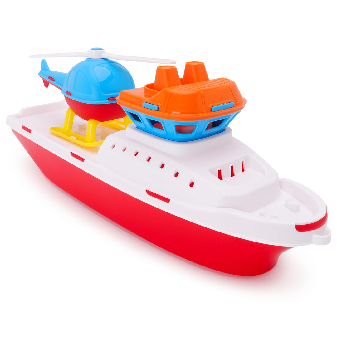 Toyland® 42 cm (17 Zoll) farbenfroher Hubschrauber-Schlepper mit Hubschrauber im Lieferumfang enthal