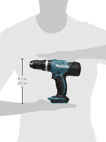 Makita Lithium-Ionen-Combi Drill, nur Gehäuse, DHP453Z, 1 W, 18 V, Blau, Silber, 7.9 x 23.2 x 22.7 c