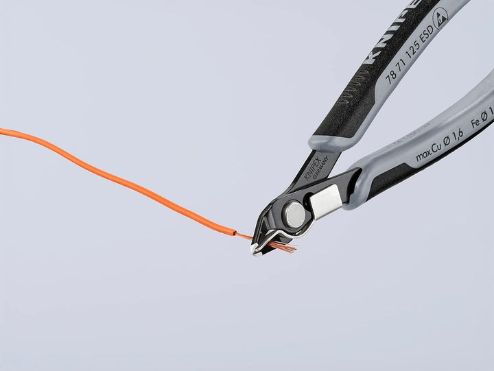 Knipex Electronic Super Knips® ESD brüniert, mit Mehrkomponenten-Hüllen 125 mm 78 71 125 ESD 125 cm