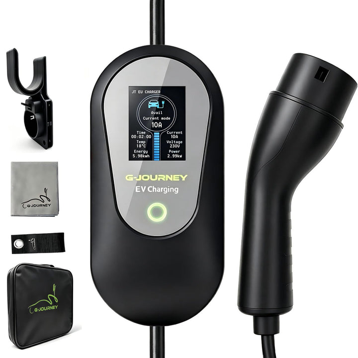Ladekabel Elektroauto Typ 2 Schuko 10M【8-13A,1-phasig】 Tragbares EV Ladekabel Typ 2 Schuko Ladegerät