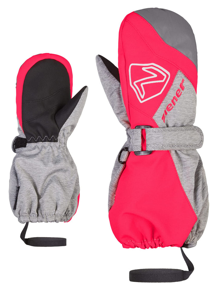 Ziener Unisex Baby Laurus Mitten Ski-Fäustling/Winter | wasserdicht, Lange Stulpe, reflektierend 122
