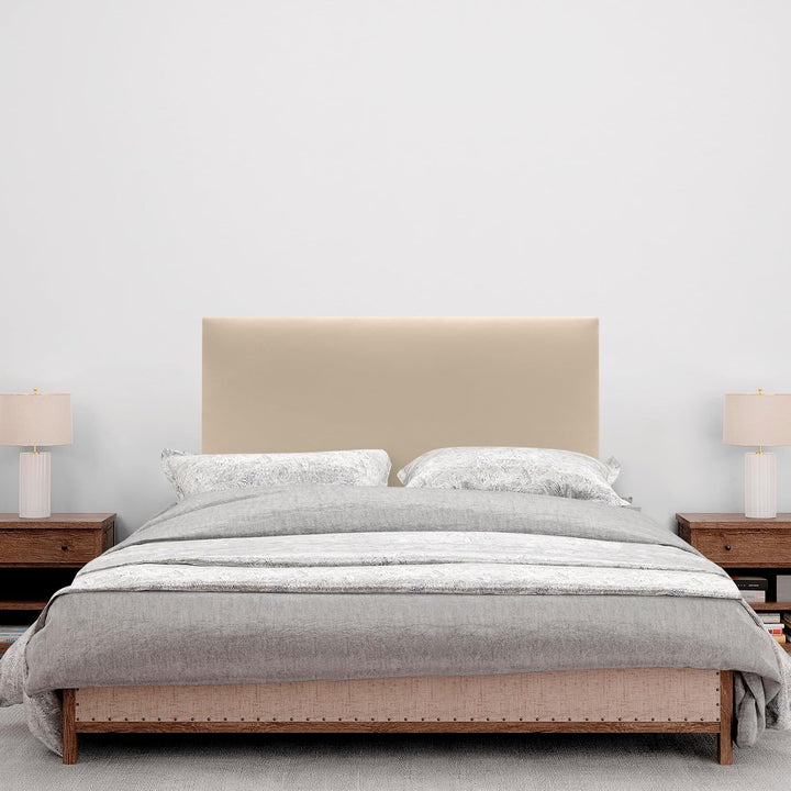 DHOME Kopfteil aus Kunstleder oder Stoff AQUALINE Glattes gepolstertes Kopfteil Luxusbett Kopfteil (