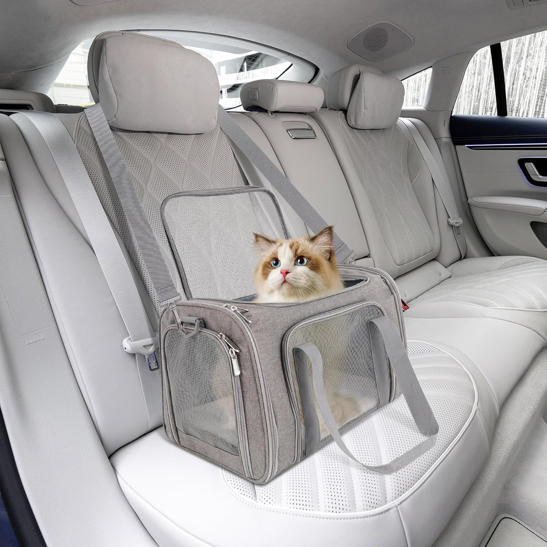 Transportbox Katze, Hundetragetasche Praktisch Und Sicher, Ideal Als Tragetasche Hund, Faltbare Trag