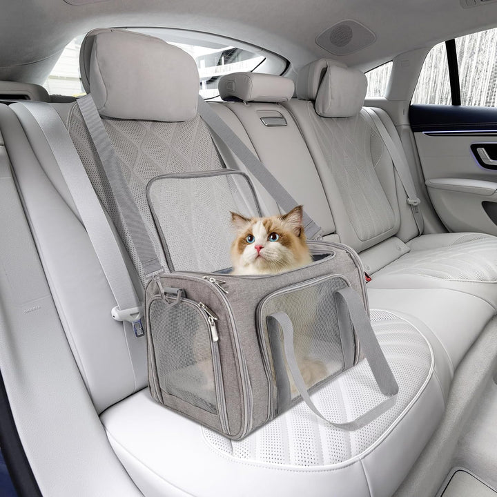 Transportbox Katze, Hundetragetasche Praktisch Und Sicher, Ideal Als Tragetasche Hund, Faltbare Trag