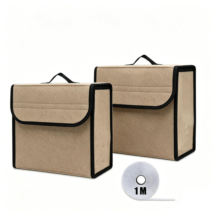 Kofferraum Organizer aus Filz, 2 Stück 30 x 19 x 27 cm Auto Kofferraum Organizer Kofferraumtasche mi