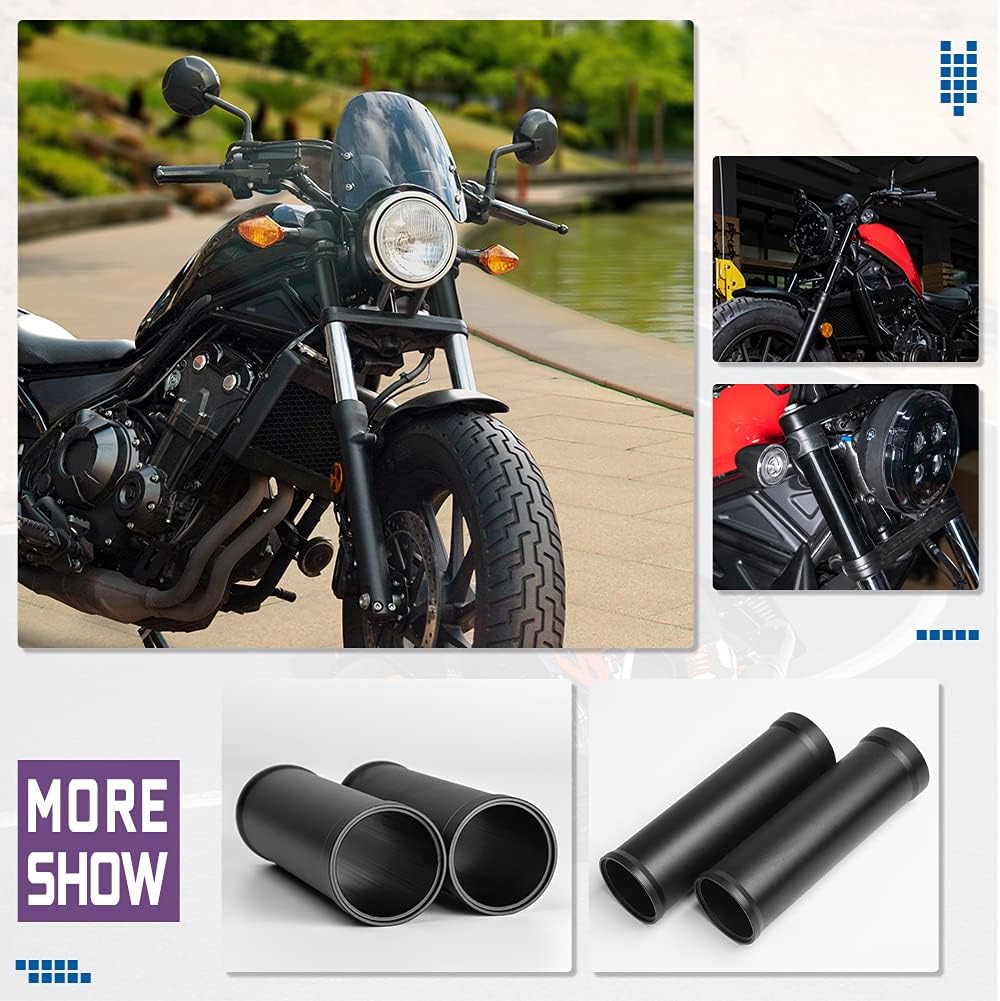 TAZGANTAX Motorrad Gummi Aluminium Vordere Obere Untere Gabel Staubschutz Gamaschen Gators Stiefel S