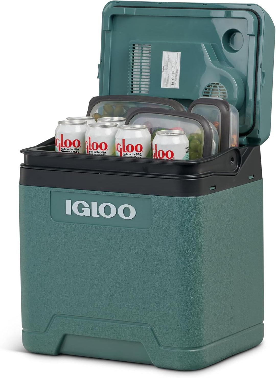 IGLOO elektrische Kühlbox IE27 für Auto und Steckdose, 27 L, 12V und 230V