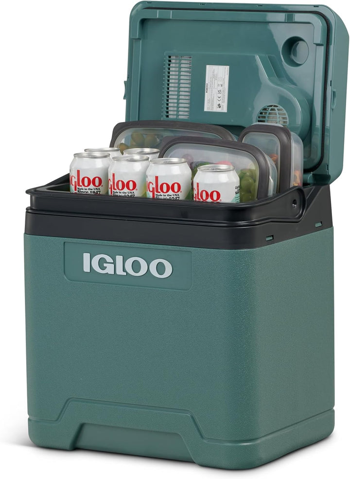 IGLOO elektrische Kühlbox IE27 für Auto und Steckdose, 27 L, 12V und 230V